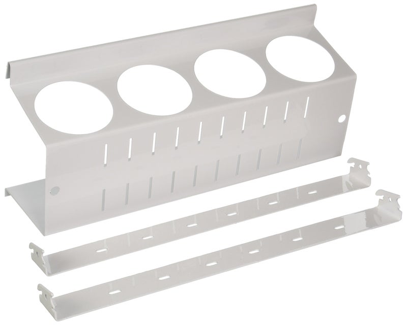 Wall Control Pegboard Spray Can Holder Bracket and Aerosol Can Organizer Pegboard and Slotted Tool Board - White - Image 1